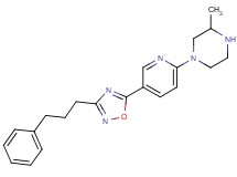 3-methyl-1-{5-[3-(3-phenylpropyl)-1,2,4-oxadiazol-5-yl]pyridin-2-yl}piperazine