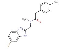 N-[(6-fluoro-1H-benzimidazol-2-yl)methyl]-N-methyl-2-(4-methylphenyl)acetamide trifluoroacetate