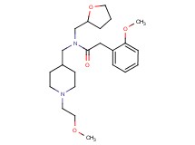 N-{[1-(2-methoxyethyl)-4-piperidinyl]methyl}-2-(2-methoxyphenyl)-N-(tetrahydro-2-furanylmethyl)acetamide