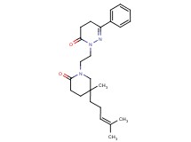 2-{2-[5-methyl-5-(4-methylpent-3-en-1-yl)-2-oxopiperidin-1-yl]ethyl}-6-phenyl-4,5-dihydropyridazin-3(2H)-one