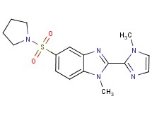 1-methyl-2-(1-methyl-1H-imidazol-2-yl)-5-(pyrrolidin-1-ylsulfonyl)-1H-benzimidazole