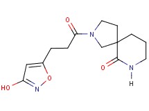 2-[3-(3-hydroxy-5-isoxazolyl)propanoyl]-2,7-diazaspiro[4.5]decan-6-one