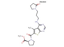 methyl 1-[(5-methyl-4-{[3-(2-oxo-1-pyrrolidinyl)propyl]amino}thieno[2,3-d]pyrimidin-6-yl)carbonyl]-L-prolinate