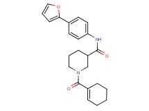 1-(1-cyclohexen-1-ylcarbonyl)-N-[4-(2-furyl)phenyl]-3-piperidinecarboxamide