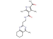 5-acetyl-2,4-dimethyl-N-[2-(4-methyl-5,6,7,8-tetrahydroquinazolin-2-yl)ethyl]-1H-pyrrole-3-carboxamide