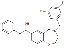 1-[4-(3,5-difluorobenzyl)-2,3,4,5-tetrahydro-1,4-benzoxazepin-7-yl]-2-phenylethanol