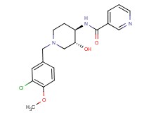 N-[(3R*,4R*)-1-(3-chloro-4-methoxybenzyl)-3-hydroxypiperidin-4-yl]nicotinamide