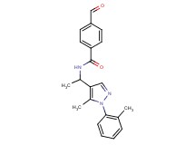 4-formyl-N-{1-[5-methyl-1-(2-methylphenyl)-1H-pyrazol-4-yl]ethyl}benzamide