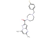 2-{[4-(4-fluorobenzyl)-1,4-diazepan-1-yl]carbonyl}-5,7-dimethylpyrazolo[1,5-a]pyrimidine