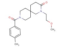 2-(2-methoxyethyl)-9-(4-methylbenzoyl)-2,9-diazaspiro[5.5]undecan-3-one
