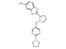 6-methyl-2-(1-{[2-(1-pyrrolidinyl)-5-pyrimidinyl]methyl}-2-pyrrolidinyl)-1H-benzimidazole