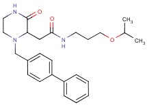 2-[1-(4-biphenylylmethyl)-3-oxo-2-piperazinyl]-N-(3-isopropoxypropyl)acetamide