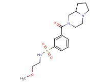 3-(hexahydropyrrolo[1,2-a]pyrazin-2(1H)-ylcarbonyl)-N-(2-methoxyethyl)benzenesulfonamide
