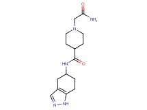 1-(2-amino-2-oxoethyl)-N-(4,5,6,7-tetrahydro-1H-indazol-5-yl)-4-piperidinecarboxamide