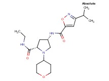 (4S)-N-ethyl-4-{[(3-isopropylisoxazol-5-yl)carbonyl]amino}-1-(tetrahydro-2H-pyran-4-yl)-L-prolinamide