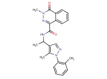 3-methyl-N-{1-[5-methyl-1-(2-methylphenyl)-1H-pyrazol-4-yl]ethyl}-4-oxo-3,4-dihydro-1-phthalazinecarboxamide