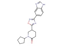 5-[3-(1H-benzimidazol-5-yl)-1,2,4-oxadiazol-5-yl]-1-cyclopentyl-2-piperidinone