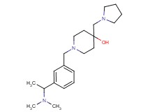 1-{3-[1-(dimethylamino)ethyl]benzyl}-4-(pyrrolidin-1-ylmethyl)piperidin-4-ol