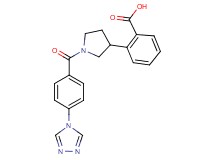 2-{1-[4-(4H-1,2,4-triazol-4-yl)benzoyl]-3-pyrrolidinyl}benzoic acid
