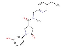 N-[(5-ethylpyridin-2-yl)methyl]-1-(3-hydroxyphenyl)-N-methyl-5-oxopyrrolidine-3-carboxamide