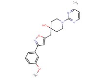 4-{[3-(3-methoxyphenyl)isoxazol-5-yl]methyl}-1-(4-methylpyrimidin-2-yl)piperidin-4-ol