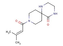 9-(3-methylbut-2-enoyl)-1,4,9-triazaspiro[5.5]undecan-5-one