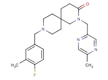 9-(4-fluoro-3-methylbenzyl)-2-[(5-methylpyrazin-2-yl)methyl]-2,9-diazaspiro[5.5]undecan-3-one