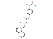 N-{4-[acetyl(methyl)amino]phenyl}-2-[methyl(quinolin-5-ylmethyl)amino]acetamide