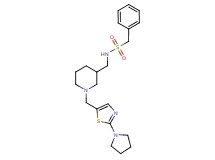 1-phenyl-N-[(1-{[2-(1-pyrrolidinyl)-1,3-thiazol-5-yl]methyl}-3-piperidinyl)methyl]methanesulfonamide