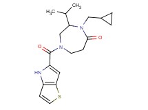 4-(cyclopropylmethyl)-3-isopropyl-1-(4H-thieno[3,2-b]pyrrol-5-ylcarbonyl)-1,4-diazepan-5-one