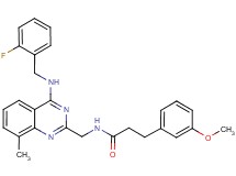 N-({4-[(2-fluorobenzyl)amino]-8-methyl-2-quinazolinyl}methyl)-3-(3-methoxyphenyl)propanamide
