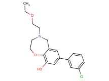 7-(3-chlorophenyl)-4-(2-ethoxyethyl)-2,3,4,5-tetrahydro-1,4-benzoxazepin-9-ol