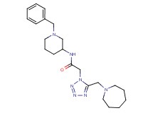 2-[5-(1-azepanylmethyl)-1H-tetrazol-1-yl]-N-(1-benzyl-3-piperidinyl)acetamide