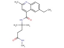 N-[1,1-dimethyl-4-(methylamino)-4-oxobutyl]-6-ethyl-2-methyl-4-quinolinecarboxamide