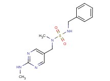 N'-benzyl-N-methyl-N-{[2-(methylamino)pyrimidin-5-yl]methyl}sulfamide