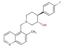 (3S*,4S*)-4-(4-fluorophenyl)-1-[(6-methylquinolin-5-yl)methyl]piperidin-3-ol