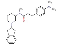 N-[1-(2,3-dihydro-1H-inden-2-yl)-3-piperidinyl]-3-[4-(dimethylamino)phenyl]-N-methylpropanamide