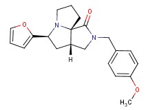 (3aS*,5S*,9aS*)-5-(2-furyl)-2-(4-methoxybenzyl)hexahydro-7H-pyrrolo[3,4-g]pyrrolizin-1(2H)-one