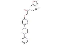 N-(2-furylmethyl)-N-2-propyn-1-yl-2-({6-[4-(2-pyridinyl)-1-piperazinyl]-3-pyridazinyl}oxy)acetamide
