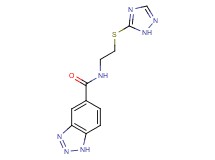 N-[2-(1H-1,2,4-triazol-5-ylthio)ethyl]-1H-1,2,3-benzotriazole-5-carboxamide