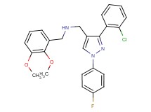1-[3-(2-chlorophenyl)-1-(4-fluorophenyl)-1H-pyrazol-4-yl]-N-(2,3-dimethoxybenzyl)methanamine
