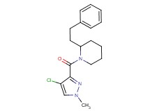1-[(4-chloro-1-methyl-1H-pyrazol-3-yl)carbonyl]-2-(2-phenylethyl)piperidine