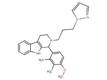 1-(4-methoxy-2,3-dimethylphenyl)-2-[3-(1H-pyrazol-1-yl)propyl]-2,3,4,9-tetrahydro-1H-beta-carboline
