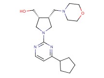 [(3R*,4R*)-1-(4-cyclopentyl-2-pyrimidinyl)-4-(4-morpholinylmethyl)-3-pyrrolidinyl]methanol