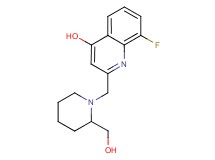 8-fluoro-2-{[2-(hydroxymethyl)piperidin-1-yl]methyl}quinolin-4-ol