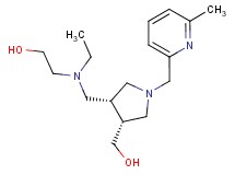 2-[ethyl({(3S*,4R*)-4-(hydroxymethyl)-1-[(6-methylpyridin-2-yl)methyl]pyrrolidin-3-yl}methyl)amino]ethanol