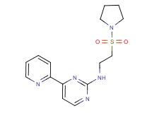 4-(2-pyridinyl)-N-[2-(1-pyrrolidinylsulfonyl)ethyl]-2-pyrimidinamine