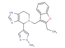 5-[(2-ethyl-1-benzofuran-3-yl)methyl]-4-(1-methyl-1H-pyrazol-4-yl)-4,5,6,7-tetrahydro-1H-imidazo[4,5-c]pyridine