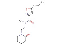 N-methyl-N-[2-(2-oxo-1-piperidinyl)ethyl]-5-propyl-3-isoxazolecarboxamide