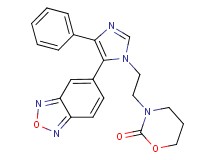 3-{2-[5-(2,1,3-benzoxadiazol-5-yl)-4-phenyl-1H-imidazol-1-yl]ethyl}-1,3-oxazinan-2-one
